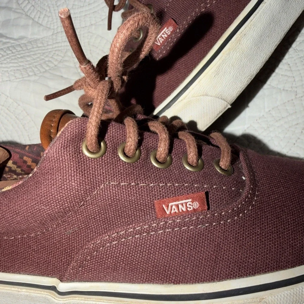 Vans Era 59 Port Royale Leather Heel Boho Classic Skateboard Mens 10 Shoes